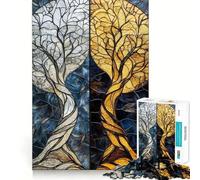 Rompecabezas para Adultos 1000 Piezas Sinfonía Crepuscular︰ Dualidad de luz y Sombra Juego de Ajuste Acertijo Regalo para ejercitar la Mente Tiempo de diversión Tranquilo Regalo de navideño