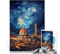 Rompecabezas para Adultos 1000 Piezas Soñando en Florencia Desafío difícil para aliviar el estrés para la decoración del hogar 52x38cm