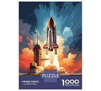 Rompecabezas para Adultos 1000 Piezas Space Shuttle Launch Art Print Rompecabezas para Adultos Juguetes DIY Análisis Y Lógica Diversión En Casa Actividades, 52x38cm/1000pcs