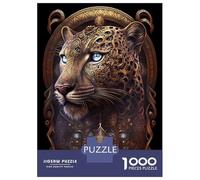 Rompecabezas para Adultos 1000 Piezas Spiritual Cosmic Leopard Rompecabezas Juegos Divertidos Vacaciones En Casa Matar El Tiempo Oferta como Regalos para Toda La Familia 38x26cm/1000pcs