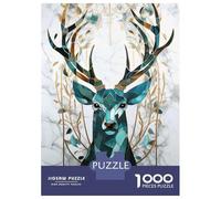 Rompecabezas para Adultos 1000 Piezas Stag Kintsugi Art Rompecabezas para Adultos Juegos Divertidos Corte De Precisión Cumpleaños 38x26cm/1000pcs