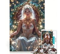 Rompecabezas para Adultos 1000 Piezas Starlight Queen Juegos Divertidos Entrena tu Cerebro y Tus Manos fortalece el Amor Entre Parejas 50x75cm