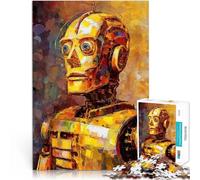 Rompecabezas para Adultos 1000 Piezas Sueños robóticos en el cubismo Juego Familiar para y Decoración artística del hogar 38x26cm