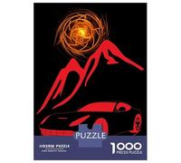 Rompecabezas para Adultos 1000 Piezas Super Red Car Rompecabezas para Adultos Juegos Relajantes Regalos para Mujeres Juegos Desafiantes Regalos 52x38cm/1000pcs