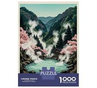 Rompecabezas para Adultos 1000 Piezas Takmatsu Onsen Spring Soak Rompecabezas para Adultos Juego Práctico Difícil Difícil Diversión En Casa Actividades, 38x26cm/1000pcs