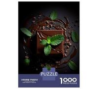 Rompecabezas para Adultos 1000 Piezas Tasty Chocolate Dessert Rompecabezas Juguete Decoración De Pared Vacaciones En Casa Matar El Tiempo Juego Desafiante Regalos 38x26cm/1000pcs