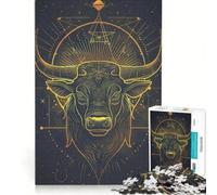 Rompecabezas para Adultos, 1000 Piezas, Tauro Celestial, Juegos Divertidos, relajación Intelectual, fortalece el Amor Entre Parejas 38x26cm
