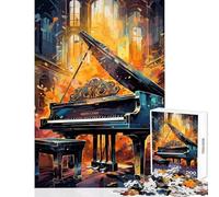 Rompecabezas para Adultos 1000 Piezas Teclas etéreas Piano Juguete decoración de Pared Regalos para Mujeres y Hombres Juego práctico Que Mejora el Amor Entre Parejas tamaño 50x75cm
