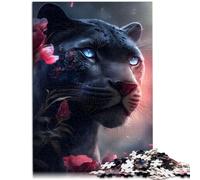 Rompecabezas para adultos, 1000 piezas, The Pink Black Panther, juego intelectual de 19.7 x 29.5 pulgadas, regalo divertido para adolescentes a partir de 14 años