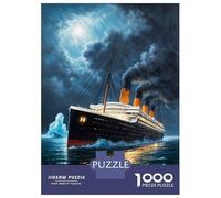 Rompecabezas para Adultos 1000 Piezas The Titanic Rompecabezas para Adolescentes Juegos Relajantes Análisis Y Lógica Cumpleaños Y Navidad 52x38cm/1000pcs