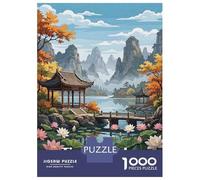 Rompecabezas para Adultos 1000 Piezas Tianshi Lake China Landscape Rompecabezas para Adultos Juegos Relajantes Que Mejoran La Memoria Regalos Y Cumpleaños Únicos 52x38cm/1000pcs
