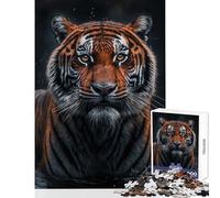 Rompecabezas para Adultos 1000 Piezas Tigre en el río Juguete Educativo Regalo de cumpleaños Juegos Divertidos fomenta el Amor Entre Parejas tamaño 50x75cm