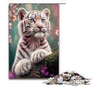 Rompecabezas para Adultos, 1000 Piezas, Tigres Blancos japoneses, Juegos, Juguetes, Regalo, Adecuado para decoración de Escritorio, 1000 Piezas