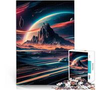 Rompecabezas para Adultos 1000 Piezas Tráfico Espacial Alivia el estrés Vacaciones en casa Matar el Tiempo Buen Regalo 38x26cm