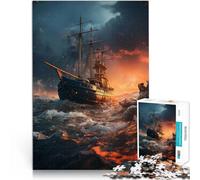 Rompecabezas para Adultos 1000 Piezas Transporte marítimo Juguetes para aliviar el estrés Decoración de Pared cumpleaños y Navidad 52x38cm