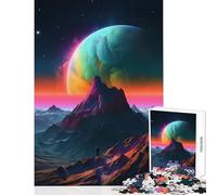 Rompecabezas para Adultos 1000 Piezas Un Hombre de pie en el Monte Decoración del hogar Juguetes Gran Regalo Juego Familiar Mejorar el Amor Entre Parejas Tamaño 50x75cm