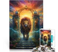 Rompecabezas para Adultos 1000 Piezas Un Rey león Alivia el estrés Vacaciones en casa Matar el Tiempo Lista de Deseos con Papá Noel 75x50cm