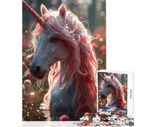 Rompecabezas para Adultos 1000 Piezas Unicornio Juguete Educativo Gran Regalo para Juegos Juego Educativo Entrena tu Cerebro y Tus Manos tamaño 50x75cm
