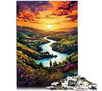 Rompecabezas para adultos 1000 piezas Valle del Duero Juguete educativo de aprendizaje 26 x 38 cm Regalos para amigos y familiares para adolescentes 14 años y más