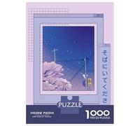 Rompecabezas para Adultos 1000 Piezas Vaporwave Sakura Lofi Fuji Rompecabezas para Adultos Juegos Familiares Carrera De Velocidad Manual Cumpleaños 70x50cm/1000pcs
