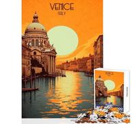 Rompecabezas para Adultos 1000 Piezas Venecia Juguete Educativo Regalos de Amigo Secreto Juegos Divertidos Mejorar el Amor en Pareja Tamaño 38x52cm