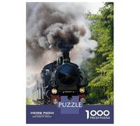 Rompecabezas para Adultos 1000 Piezas Vintage Steam Train in Nature Rompecabezas Juegos Relajantes Corte De Precisión Cumpleaños Y Navidad 38x26cm/1000pcs