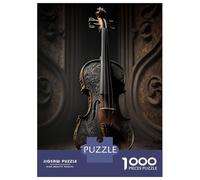 Rompecabezas para Adultos 1000 Piezas Violin Music Art Rompecabezas para Adultos Juegos Relajantes Regalos para Mujeres Oferta como Regalos para Toda La Familia 38x26cm/1000pcs