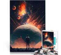 Rompecabezas para Adultos 1000 Piezas Visión Desde el Futuro Juguetes para aliviar el estrés con póster a Juego y Hoja de Trivia 38x26cm