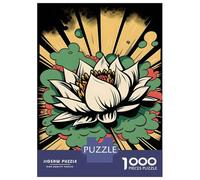 Rompecabezas para Adultos 1000 Piezas Vivid Lotus Flower Pop Art Rompecabezas para Adolescentes Juegos Relajantes Decoración Actividades Divertidas En Casa 38x26cm/1000pcs