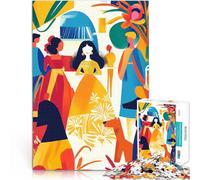 Rompecabezas para Adultos 1000 Piezas Vívida visión fauvista de Las Meninas Regalos de Juegos desafiantes Ideas de Regalos 52x38cm