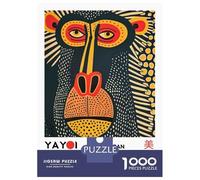 Rompecabezas para Adultos 1000 Piezas Yayoi Kusama Mandrill Exhibition Poster Rompecabezas para Adolescentes Juegos Familiares Difícil Difícil Cumpleaños Y Navidad 70x50cm/1000pcs