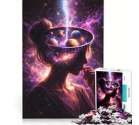 Rompecabezas para Adultos 1000 Póster de Mente Cósmica, Juego de ingenio, Interacción Entre Padres e Hijos, Fortalece el Amor Entre Parejas 38x26cm