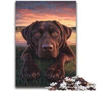 Rompecabezas para Adultos 1000 Prairie Labrador Juego Educativo Desafío Juguete Decoración de Pared cumpleaños y Navidad 50x75cm