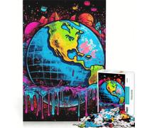 Rompecabezas para Adultos 1000 Puzzles Tierra Frágil Tellus, Juego Familiar, Decoración del Hogar, con Piezas de Formas Variadas Que Encajan Completamente 38x26cm