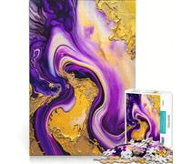 Rompecabezas para Adultos, 1000 Rompecabezas Abstractos Estilo Tinta de Alcohol, Juego práctico, para divertirse en Familia, para Fortalecer el Amor Entre Parejas 38x52cm