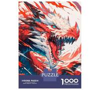 Rompecabezas para Adultos 1000 Rompecabezas Angry Anime Dragon Rompecabezas para Adultos Juego Familiar Decoración De Pared Oferta como Regalos para Toda La Familia 52x38cm/1000pcs