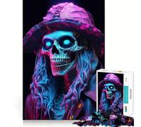 Rompecabezas para Adultos 1000 Rompecabezas Azure Afterlife Arte de Corte Exacto Juego Divertido de concentración Juego de relajación Decoración navideña para Pared (38x52cm)