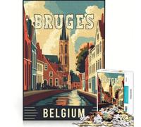 Rompecabezas para Adultos, 1000 Rompecabezas, Brujas, Bélgica, Juegos Familiares, interacción Entre Padres e Hijos, Regalos de Juegos desafiantes 38x52cm
