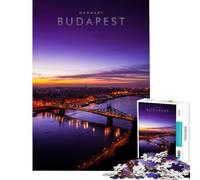 Rompecabezas para Adultos 1000 Rompecabezas Budapest Skyview Juegos Divertidos para Juegos educativos Desafío Juguete Grandes Regalos y Juguetes Arte de Pared Tamaño 38x26cm