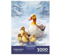 Rompecabezas para Adultos 1000 Rompecabezas Christmas Duck Family Rompecabezas para Adultos Juego Familiar Decoración De Pared Oferta como Regalos para Toda La Familia 38x26cm/1000pcs