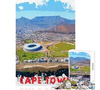 Rompecabezas para Adultos 1000 Rompecabezas Ciudad del Cabo Juegos Familiares para Toda la Familia Juguetes antiestrés Difíciles y desafiantes (50x75cm)