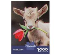 Rompecabezas para Adultos 1000 Rompecabezas Cute Goat Rompecabezas para Adultos Juego Familiar Decoración De Pared Oferta como Regalos para Toda La Familia 52x38cm/1000pcs