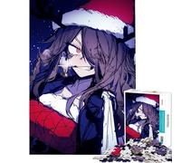 Rompecabezas para Adultos 1000 Rompecabezas Dark Christmas Anime Girl Desafío de Inteligencia Cerebral Juguetes adictivos Juego práctico Una Obra de Arte Ideas para Regalos (Tamaño 50x75cm)