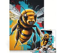 Rompecabezas para Adultos 1000 Rompecabezas de Abejas Juegos Familiares interacción Entre Padres e Hijos Regalos de Juegos desafiantes 50x75cm
