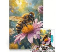 Rompecabezas para Adultos 1000 Rompecabezas de Abejas Juegos Familiares interacción Entre Padres e Hijos Regalos de Juegos desafiantes 50x75cm