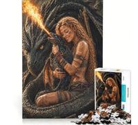 Rompecabezas para Adultos: 1000 Rompecabezas de Dragones bebés, Juego práctico, Carrera de Velocidad Manual, cumpleaños y Navidad 38x52cm