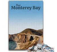 Rompecabezas para Adultos: 1000 Rompecabezas de la Bahía de Monterey para Adolescentes, un Juego desafiante para Todos, para Mujeres, Regalos para Hombres (26x38cm)