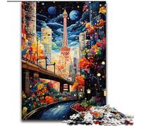 Rompecabezas para Adultos: 1000 Rompecabezas de Madera de la Ciudad de Tokio, de Colores Vibrantes, de 50x75cm, para Adolescentes y jóvenes cumpleaños y Vacaciones.
