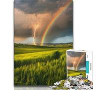 Rompecabezas para Adultos 1000 Rompecabezas de paisajes arcoíris para Adolescentes Juego desafiante para Todos para Mujeres Regalos para Hombres 75x50cm