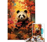 Rompecabezas para Adultos 1000 Rompecabezas Desafío Educativo del Panda Salvaje Arte Mural Juego práctico para Mayores de 14 años Juego de Rompecabezas ofrecido (50x75cm)